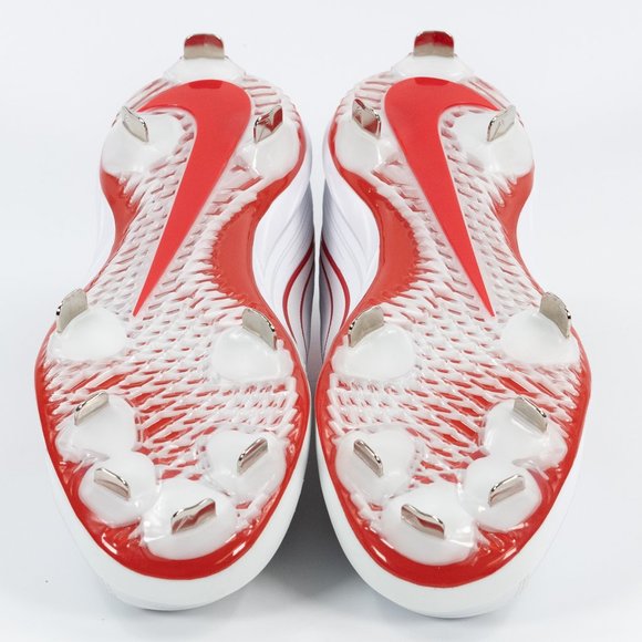 Nike Women's Lunar Hyperdiamond 3 Pro 'White Red' CD0110-1067 Softball Cleats - Picture 8 of 11